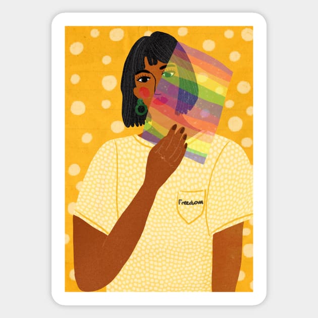 I Am Proud Sticker by Gigi Rosado